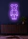 Bärenfigur LED Neonschild moderne Wanddekoration