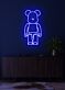 Bärenfigur LED Neonschild moderne Wanddekoration