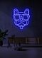 Tiergesicht LED Neonschild moderne Wanddekoration