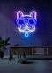 Tiergesicht LED Neonschild moderne Wanddekoration