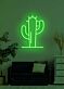 Kaktus LED-Neonschild Wohnzimmer Cafe