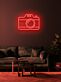 Fotokamera LED-Neonschild für Wohnzimmer und Fotostudio