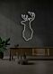 Hirschkopf Silhouette LED-Neonschild für Wohnzimmer und Bar