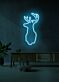 Hirschkopf Silhouette LED-Neonschild für Wohnzimmer und Bar