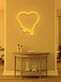 schmelzendes Herz LED-Neonschild Wohnzimmer Schlafzimmer
