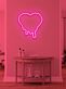 schmelzendes Herz LED-Neonschild Wohnzimmer Schlafzimmer