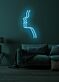 Kontur zweier Gesichter im Profil LED-Neonschild für Wohnzimmer Schlafzimmer