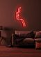 Kontur zweier Gesichter im Profil LED-Neonschild für Wohnzimmer Schlafzimmer