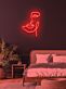 Abstraktes Gesicht LED-Neonschild Schlafzimmer Wohnzimmer