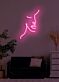 Gesichtskontur LED-Neonschild Wohnzimmer Studio