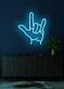 Handsymbol Ich liebe dich LED-Neonschild Wohnzimmer Schlafzimmer