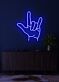 Handsymbol Ich liebe dich LED-Neonschild Wohnzimmer Schlafzimmer