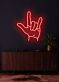 Handsymbol Ich liebe dich LED-Neonschild Wohnzimmer Schlafzimmer