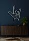 Handsymbol Ich liebe dich LED-Neonschild Wohnzimmer Schlafzimmer