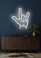Handsymbol Ich liebe dich LED-Neonschild Wohnzimmer Schlafzimmer