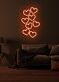 mehrere Herzen LED-Neonschild Wohnzimmer Schlafzimmer