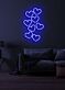 mehrere Herzen LED-Neonschild Wohnzimmer Schlafzimmer