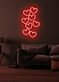 mehrere Herzen LED-Neonschild Wohnzimmer Schlafzimmer