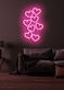 mehrere Herzen LED-Neonschild Wohnzimmer Schlafzimmer