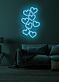 mehrere Herzen LED-Neonschild Wohnzimmer Schlafzimmer