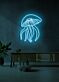 Qualle LED Neonschild moderne Wanddekoration