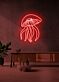 Qualle LED Neonschild moderne Wanddekoration