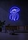 Qualle LED Neonschild moderne Wanddekoration