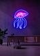 Qualle LED Neonschild moderne Wanddekoration