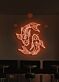 Koi Fische LED-Neonschild für Restaurant und Wohnzimmer