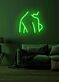 LED-Neonschild mit weiblicher Körpersilhouette