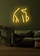 LED-Neonschild mit weiblicher Körpersilhouette