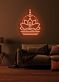 Lotusblume mit meditierender Figur LED-Neonschild für Wohnzimmer Yoga Studio