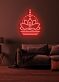 Lotusblume mit meditierender Figur LED-Neonschild für Wohnzimmer Yoga Studio