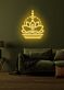 Lotusblume mit meditierender Figur LED-Neonschild für Wohnzimmer Yoga Studio