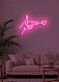 Hand mit Herzsymbol LED-Neonschild für Wohnzimmer Schlafzimmer