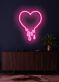 tropfendes Herz LED-Neonschild für Wohnzimmer Schlafzimmer