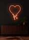 tropfendes Herz LED-Neonschild für Wohnzimmer Schlafzimmer