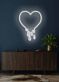 tropfendes Herz LED-Neonschild für Wohnzimmer Schlafzimmer