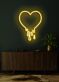 tropfendes Herz LED-Neonschild für Wohnzimmer Schlafzimmer