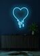 tropfendes Herz LED-Neonschild für Wohnzimmer Schlafzimmer