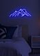 Berglandschaft mit Sonne LED-Neonschild Schlafzimmer Wohnzimmer
