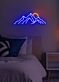 Berglandschaft mit Sonne LED-Neonschild Schlafzimmer Wohnzimmer