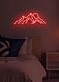 Berglandschaft mit Sonne LED-Neonschild Schlafzimmer Wohnzimmer