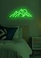 Berglandschaft mit Sonne LED-Neonschild Schlafzimmer Wohnzimmer