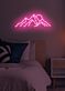 Berglandschaft mit Sonne LED-Neonschild Schlafzimmer Wohnzimmer