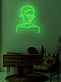 Abstraktes Frauenporträt LED Neonschild Wandkunst