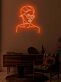 Abstraktes Frauenporträt LED Neonschild Wandkunst