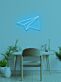 Papierflugzeug LED-Neonschild für Home Office Arbeitszimmer