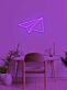 Papierflugzeug LED-Neonschild für Home Office Arbeitszimmer