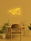 Papierflugzeug LED-Neonschild für Home Office Arbeitszimmer